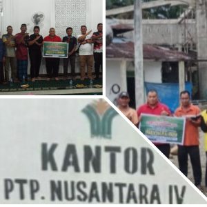 PTPN IV Unit PKS Timur Salurkan Bantuan TJSL Untuk Rumah Ibadah di Desa Baru,Pasbar.